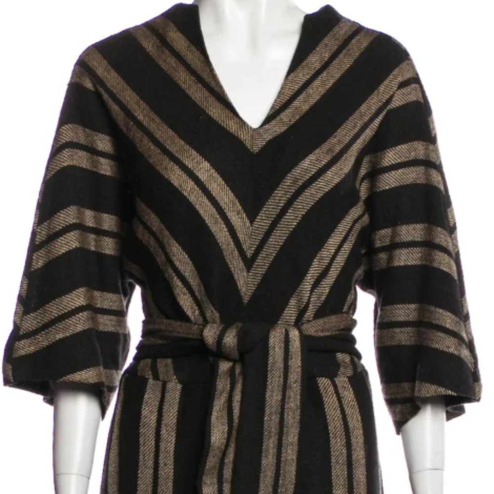 MIRTH Caftans 100% Silk A-Line Three-Quarter sleeve Dress